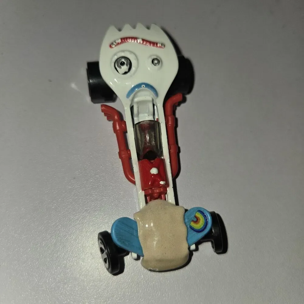 2018 Hot Wheels Disney Pixar Toy Story #4 Forky Dragster Car Loose EUC